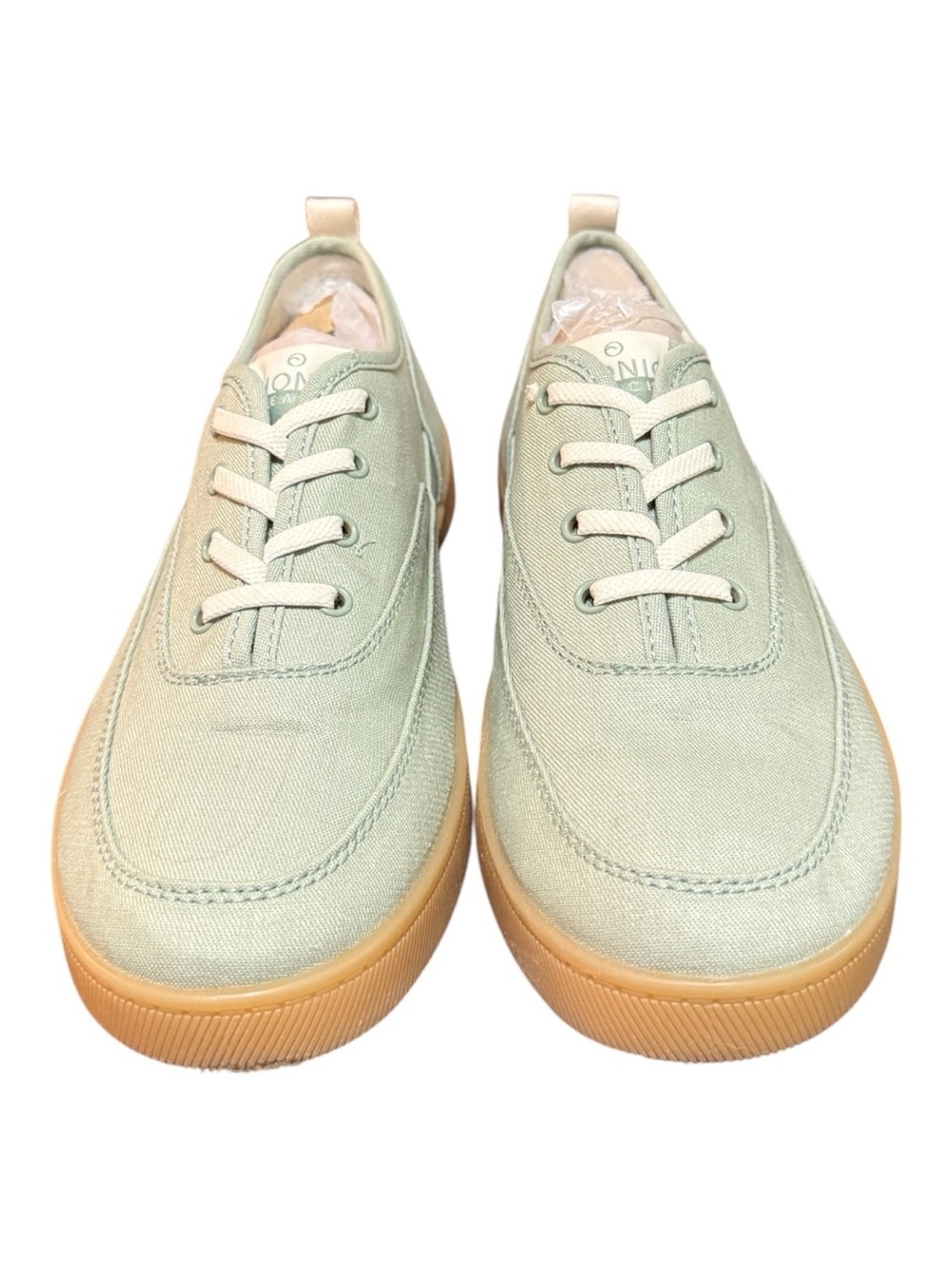 Vionic Beach Canvas Comfort Sneakers Mint Green Size 9.5 NIB